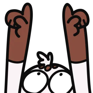 🙋‍♂️ 93b10599 Cartoon, Stinkefinger, Beleidigung, Geste, Beschimpfung telegram sticker