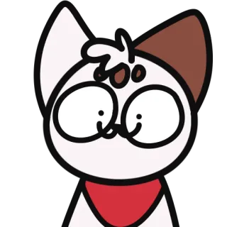 🙂 dd357cb4 Katze, Cartoon, Tier, süß, Aufkleber, kawaii, Figur telegram sticker