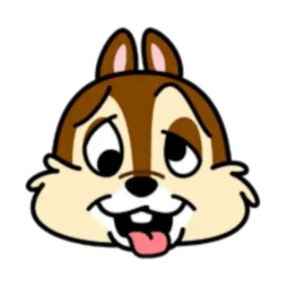 🤪 2672e2bf cartoon, chipmunk, animal, character telegram sticker