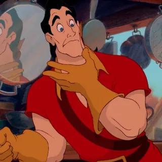 🥀 d4ca158c Gaston Beauty and the Beast Disney, Kartun, Animasi, Karakter, Gaston, Beauty and the Beast telegram sticker