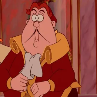 🥀 fbee9b3a Cogsworth Beauty and the Beast disney, kartun, cogsworth, beauty and the beast, jam, animasi telegram sticker