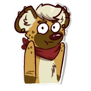 😕 e868bfdf антропоморфный, животное, собака, фурри, персонаж, мультфильм telegram sticker