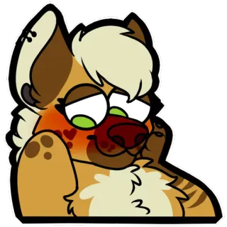 ☺️ fa81cb3b антропоморфный, мультяшный, милый, фурри, животное telegram sticker