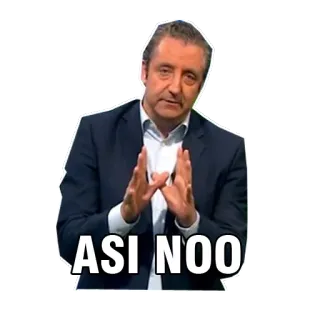 ❎ 65b0a1b7 ASI NOO đàn ông, cử chỉ, tiếng Tây Ban Nha, meme telegram sticker