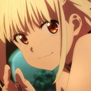 📕 00e2ff37 Anime, Meisje, Blond haar, Schattig telegram sticker