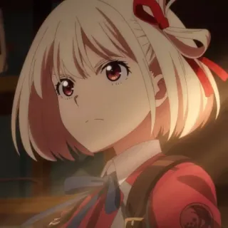 📕 3aedaac2 Chisato Nishikigi Lycoris Recoil Anime, Meisje, Chisato Nishikigi, Lycoris Recoil, Personage telegram sticker