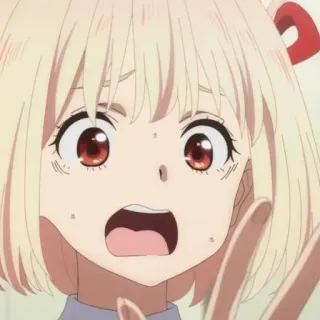 📕 452eb3f7 anime, meisje, bang, geschrokken telegram sticker