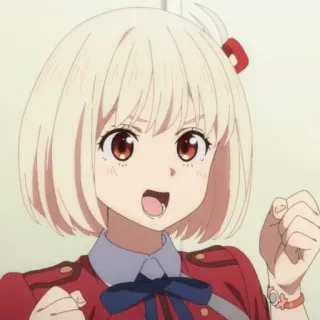 📕 56131aa8 Chisato Nishikigi Lycoris Recoil Anime, Lycoris Recoil, Chisato Nishikigi, Personage telegram sticker