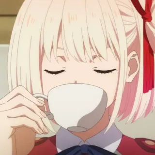 📕 6b39e262 Anime, Meisje, Koffie, Thee, Leuk, Kawaii telegram sticker