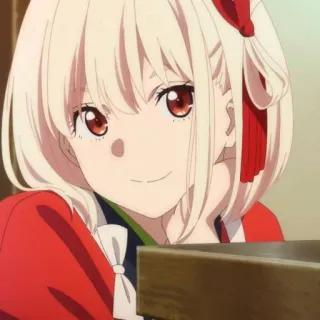 📕 8ea31e19 anime, schattig, meisje, glimlach, portret telegram sticker