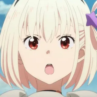 📕 d091b580 Chisato Nishikigi Lycoris Recoil Anime, Leuk, Chisato Nishikigi, Lycoris Recoil, Meisje, Cartoon telegram sticker