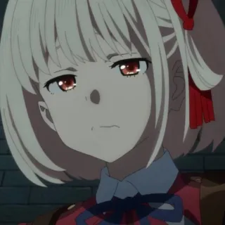 📕 d33f435d Anime, Meisje, Blond, Rode Ogen telegram sticker