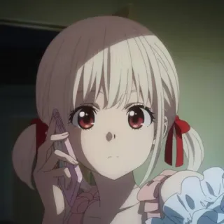 📕 da071f8e Anime, Meisje, Telefoon, Vlechtjes, Personage, Animatie telegram sticker