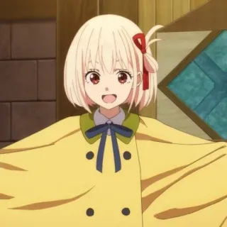 📕 ddcead0a Chisato Nishikigi Lycoris Recoil Anime, Personage, Schattig, Lycoris Recoil, Chisato Nishikigi telegram sticker