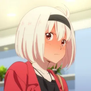 📕 e365c9aa Inoue Takina Lycoris Recoil Anime, Lycoris Recoil, Personage, Inoue Takina, Vrouw telegram sticker