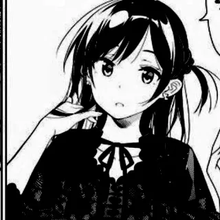 🎐 3b861349 animé, manga, fille, dessin animé, portrait whatsapp sticker