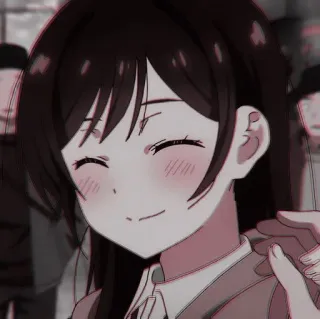 ⛓ 18c7691d Anime Mädchen, lächelnd, Anime, süß, Manga telegram sticker