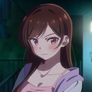 🥥 61aa9046 Chizuru Ichinose Rent-A-Girlfriend 애니메이션, 만화, 소녀, 귀여운, 치즈루, 렌탈여친, 이치노세 telegram sticker