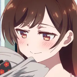 🥥 ddd8966a Chizuru Ichinose Rent-A-Girlfriend 애니메이션, 치즈루, 여친, 빌리겠습니다, 귀여운,  smug (우쭐) telegram sticker