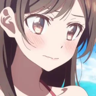 🍓 06e56eb5 애니메이션, 소녀, 귀여운, 매력적인 telegram sticker