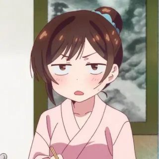 🍓 07be7667 애니메이션, 소녀, 표정, 귀여운, 캐릭터 telegram sticker