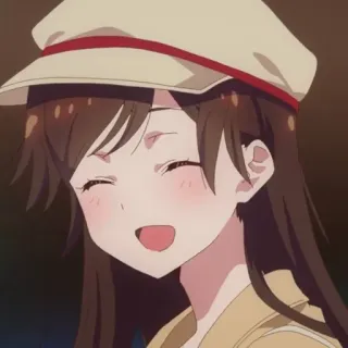 🍓 105aef23 Chizuru Ichinose Rent-A-Girlfriend 애니메이션, 소녀, 미소, 귀여운, 이치노세 치즈루, 렌탈 여친 telegram sticker