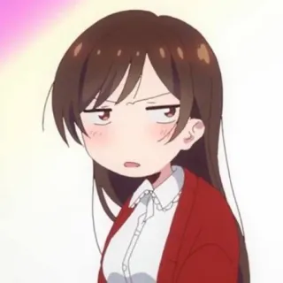 😑 495b8bc9 Chizuru Ichinose Rent-A-Girlfriend 애니메이션, 치즈루, 렌탈여친, 만화, 캐릭터, 표정, 이치노세 치즈루 telegram sticker