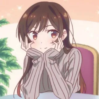 🍓 51910bc4 Chizuru Ichinose Rent-A-Girlfriend 애니메이션, 여자, 귀여운, 만화, 이치노세 치즈루, 렌탈 여친 telegram sticker