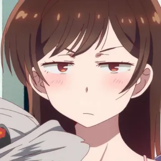 🍓 56125227 Chizuru Mizuhara Rent-A-Girlfriend 애니메이션, 여자, 치즈루, 미즈하라, 여친, 빌리겠습니다, 귀여운, 표정 telegram sticker