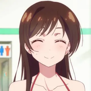 🍓 99fa14f0 Chizuru Ichinose Rent-A-Girlfriend 애니메이션, 여자, 웃는, 치즈루, 여친, 빌리겠습니다, 귀여운 telegram sticker