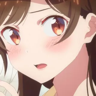 🍓 9ddac57c Chizuru Mizuhara Rent-A-Girlfriend 애니메이션, 만화, 미즈하라 치즈루, 렌탈여친, 귀여운, 여자 telegram sticker