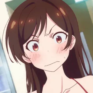 🍓 a510ff1d 애니메이션, 소녀, 화난, 만화, 캐릭터 telegram sticker