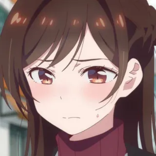 🍓 b4c6df08 Chizuru Mizuhara Rent-A-Girlfriend 애니메이션, 치즈루, 미즈하라, 렌탈여친, 귀여운, 여자, 카와이 telegram sticker