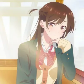 🍓 c791d284 Chizuru Ichinose Rent-A-Girlfriend 애니메이션, 치즈루 이치노세, 여친, 빌리겠습니다, 귀여운, 여자 telegram sticker