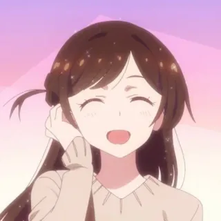 🍓 c96b85e6 Chizuru Ichinose Rent-A-Girlfriend 애니메이션, 소녀, 미소, 귀여운, 만화, 렌탈여친, 이치노세 치즈루 telegram sticker