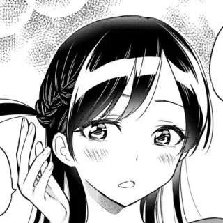 🌸 a56b2560 애니메이션, 소녀, 만화, 귀여운, 볼터치 telegram sticker