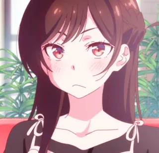 🌸 e95b4157 Chizuru Ichinose Rent-A-Girlfriend 애니메이션, 여자, 귀여운, 치즈루, 렌탈여친, 와이푸 telegram sticker