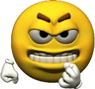 🤬 5cf4d4ea 이모지, 화난, 좌절한, 짜증난, 밈, 만화 telegram sticker