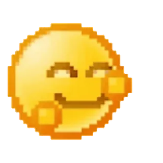 😁 866192f2 이모티콘, 스마일리, 노란색, 표정, 쾌활한 telegram sticker