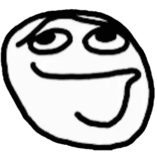 😨 9eab2ad8 밈, 트롤페이스, 인터넷 밈, 웃긴, 만화, 표정 telegram sticker