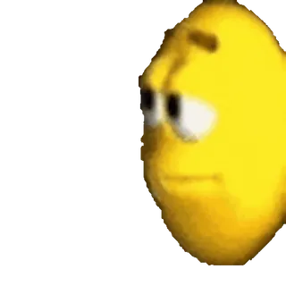 🗿 b843935a 이모지, 노란색, 얼굴, 표정, 인터넷, 밈 telegram sticker