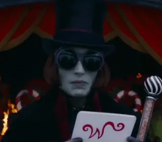 🍫 2b76e405 Willy Wonka Wonka willy wonka, fabbrica di cioccolato, caramelle, cappello, film, personaggio telegram sticker