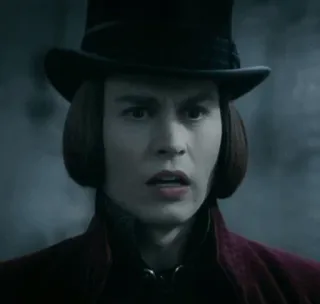 🍫 e3eea59c Willy Wonka Charlie and the Chocolate Factory willy wonka, johnny depp, cioccolato, fabbrica, film, personaggio telegram sticker