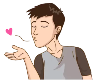 😘 8ba605c8 Luchtzoen, Zoen, Hart, Liefde, Groet telegram sticker