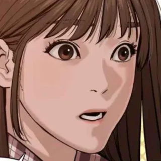 🌸 a20b3433 여자, 놀란, 소녀, 얼굴, 여성, 캐릭터 telegram sticker