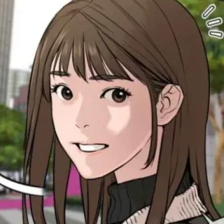 🌸 e52e880c 여자, 만화, 소녀, 초상화, 그림, 애니메이션 telegram sticker