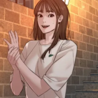 💌 65381df3 女人, 女孩, 人, 微笑, 肖像 telegram sticker