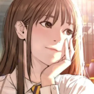 💌 76f8db54 女人, 女孩, 动漫, 卡通, 肖像, 女学生, 领带, 青年 telegram sticker