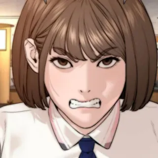 💌 fc2ba619 生气, 女性, 恼火, 动漫, 卡通, 沮丧 telegram sticker