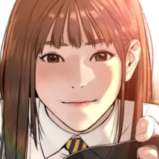 💌 fcbcafaf 女学生, 动漫, 漫画, 校服, 微笑 telegram sticker